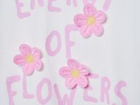 Свободная футболка для девочек, Белый