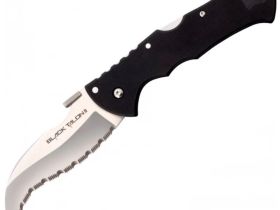 Нож складной Cold Steel Black Talon II Serrated Edge, сталь CPM-S35VN, рукоять G10, черный