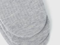 Подследники в рубчик, 3 пары, Серый