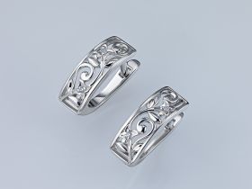 Серьги из серебра э0612сг09152600_white