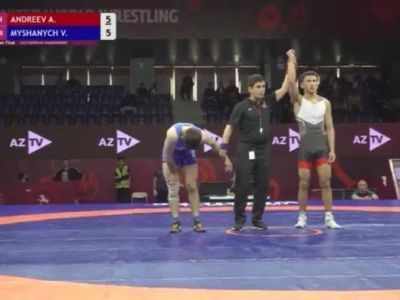Борец Александр Андреев вышел в полуфинал первенства Европы