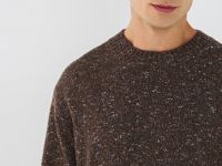 Джемпер из кручёной пряжи, Коричневый