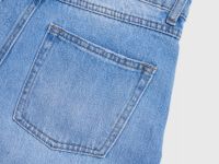 Шорты-бермуды из денима для девочек, Голубой