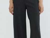 Широкие брюки из трикотажа, Серый