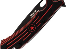 Складной нож НОКС Майор, сталь VG10, рукоять G10, черно-красный