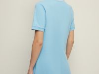 Платье поло с контрастным воротником