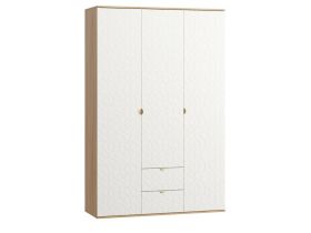 Распашной шкаф Монблан 3-139x215 Ритм Белый
