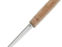 Кованый нож Северный малый, сталь 95Х18, карельская береза