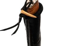 Авторский нож Сокол, сталь мозаичный дамаск, подарочная шкатулка