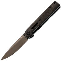 Складной нож Kansept Kitpu, сталь CPM20CV, рукоять титан/Carbon Fiber, черный