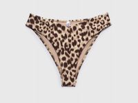 Плавки-бразилиана с леопардовым принтом, Коричневый
