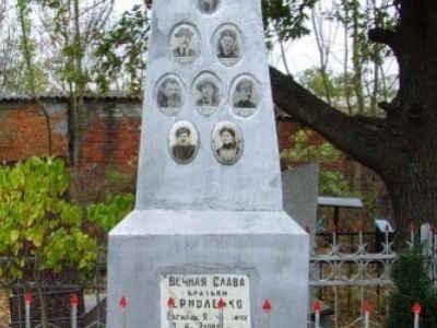 Братская могила трех братьев Ермоленко, погибших за власть Советов в годы гражданской войны