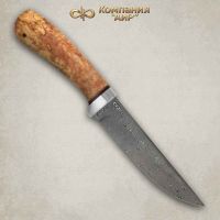 Нож АиР «Лиса», сталь ZD 0803, рукоять карельская береза, алюминий