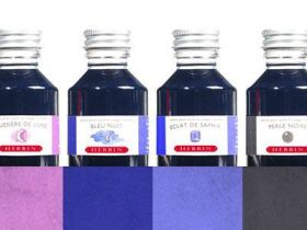 Чернила в банке Herbin, 100 мл, Lie de th? Темно-коричневый