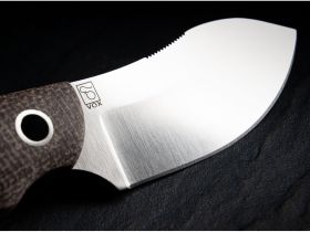 Туристический нож с фиксированным клинком Boker Nessmi Pro, сталь D2, рукоять микарта, коричневый