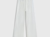 Текстильные брюки для девочек, Белый