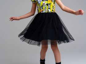 Платье трикотажное для девочек