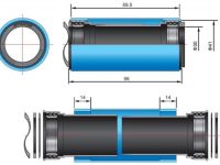 Каретка-переходник FSA BB392 на PressFit MTB BB89.5/92 ? 41 EL247 (черный)
