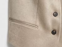 Жилет из искусственной замши, Бежевый