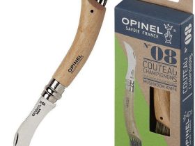 Нож грибной складной Opinel №8, нержавеющая сталь Sandvik 12C27, рукоять бук, картонная коробка