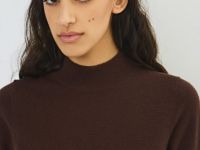 Джемпер с коротким рукавом, Коричневый