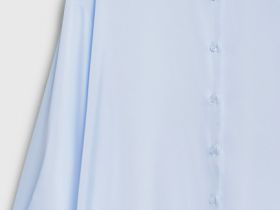 Блузка из сатина, Голубой