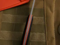 Туристический нож N.C. Custom Crony, сталь AUS-10, рукоять Black/Orange G10