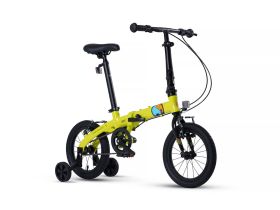 Детский велосипед Maxiscoo S007 Стандарт 14, год 2024, цвет Желтый