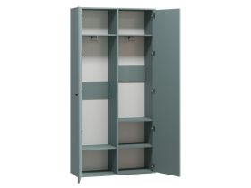 Распашной шкаф Сайрис 2-98x202 Серо-зеленый