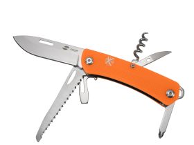 Нож перочинный Stinger 103 мм, 10 функций, оранжевый, в блистере