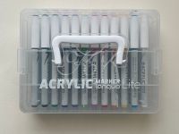 Набор маркеров акриловые Languo, 24 цвета, пластиковый бокс