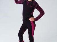 Термокомплект трикот. для девочек: фуфайка с длин. рук, брюки укороченные для эпизод. использования