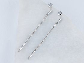 Серьги из белого золота э4712сг08200351