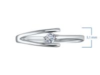 Классическое кольцо из серебра э0612кц01158900_white