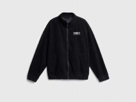 Вельветовая куртка на молнии для мальчиков, Черный