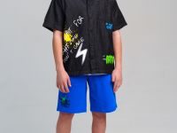 Сорочка текстильная джинсовая для мальчиков