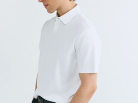 Поло из мерсеризованного хлопка, Белый