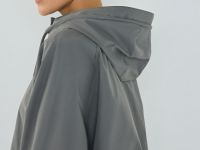 Куртка оверсайз с капюшоном, Серый