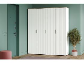Распашной шкаф Енссон 4-180x210 Белый