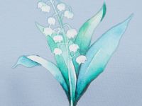 Футболка из мерсеризованного хлопка с принтом