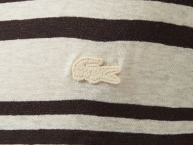 Мужская хлопковая футболка Lacoste из смеси льна