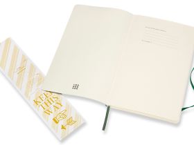 Записная книжка, пунктир Moleskine "Classic Soft" Large 13х21 см 192 стр., обложка мягкая зеленая