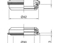 Рулевая колонка Author ACO-HS24 1-1/8&quot; полуинтегрированная (черный)
