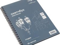 Альбом для графики на спирали Гамма "Студия" А4 30 л 140 г, черный