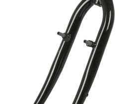 Жесткая стальная вилка ACME 28" для гибридных велосипедов шток 1" резьбовая (серебристый 240 мм 1" для ободных тормозов)