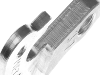 Держатель заднего переключателя &quot;петух&quot; Meta №37 фрезерованный (серебристый)