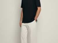 Базовое поло с воротником-стойкой