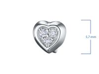 Пусеты из белого золота э4712пс05115100