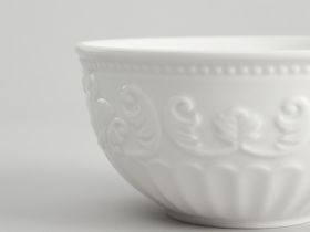 Салатник Emboss White