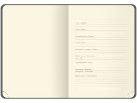 Ежедневник недатированный, кожзам OfficeSpace "Duo" A5 136 л,